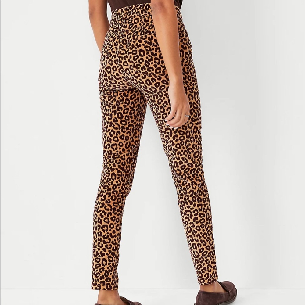The Animal Print High Rise Skinny Corduroy Pant